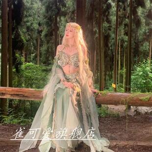 影楼敦煌飞天汉服女西域风情服装刺绣旅拍摄影玉锦堂蝴蝶主题服饰