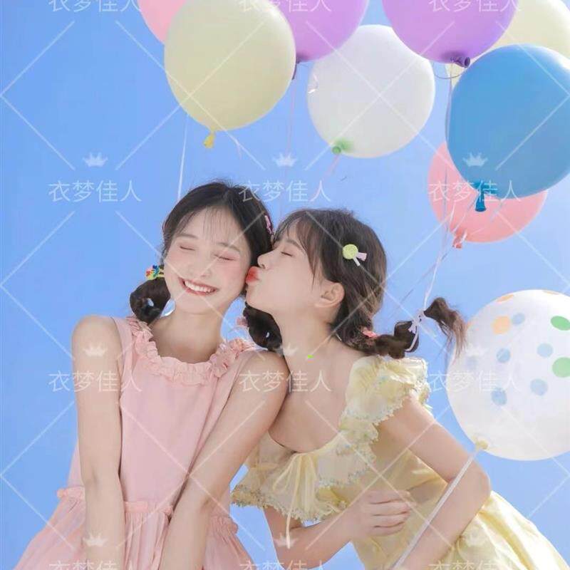 写真服装女新款夏季小清新外景唯美艺术照少女纯欲风影楼摄影主题