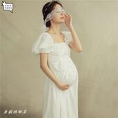 24龙年孕妇影楼拍照服装 写真仙气国潮巨龙粉色汉服艺术摄影服 新款