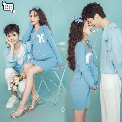 影楼新款孕妇拍照服装性感包身显瘦高领私房艺术照孕妇写真摄影服