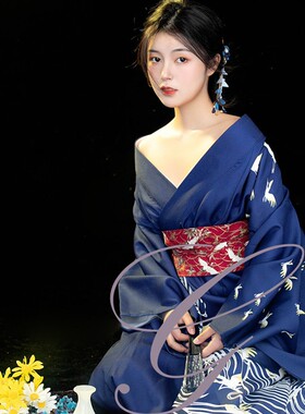 和服女正装传统改良中国风学生日式和风浴衣连衣裙神明少女和服