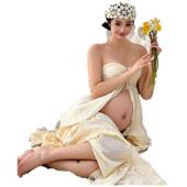 甜美主题氛围感孕妈咪艺术照写真在家拍影 孕妇照服装 影楼新款 法式