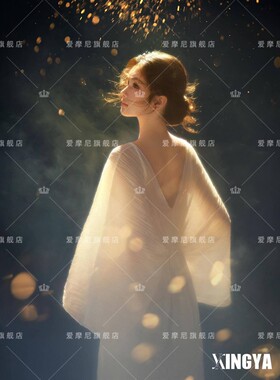 2026新款影楼神明少女氛围感法式复古油画风肖像写真艺术照服装
