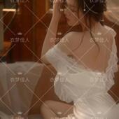 个人艺术照私房纯欲室内摄影 少女写真服装 影楼主题新款 氛围感法式