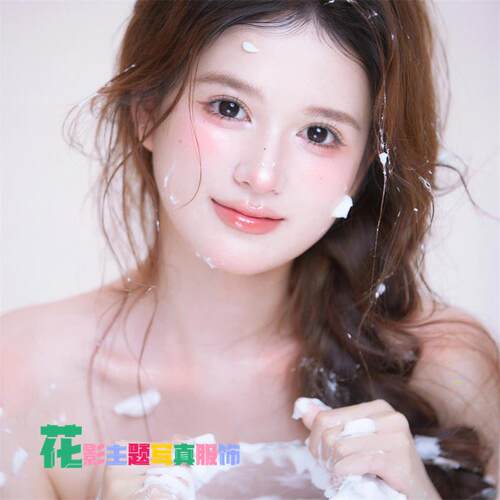 新款影楼主题居家风奶油系少女写真韩系慵懒风简约摄影拍照服装新