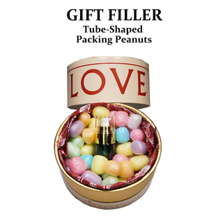 Tube Filler Shaped Packing Biobased Colorful Peanuts Gift