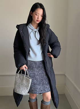 AlloFu十三行连帽羽绒服女2025十三行冬季保暖白鸭绒外套22996