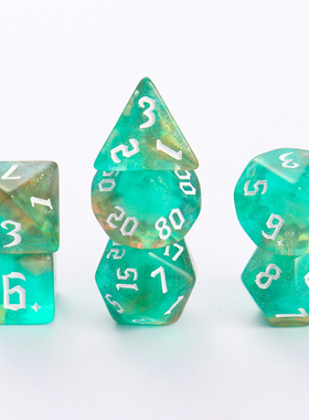 骰子幻彩水晶星空COC跑团DND色子克苏鲁TRPG筛子万智牌20面魔法阵