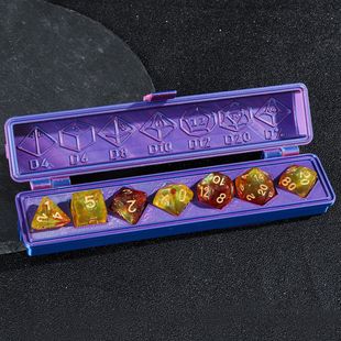 专属定制盒装跑团星光骰子20面数字八面dnd克苏鲁大号玩具coc多面