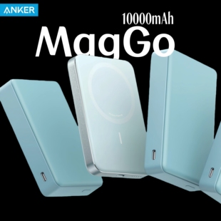 Anker安克MagGo能量卡超薄磁吸无线充电宝10000mAh适用苹果iPhone