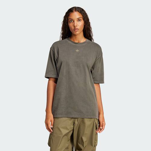 Adidas三叶草夏季女子刺绣logo运动透气短袖T恤JI5729 JD0039