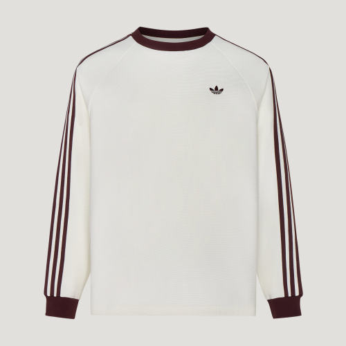 Adidas阿迪达斯LONG SLEEVE TEE华夫格宽松舒适休闲长袖T恤LD6431