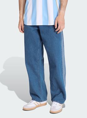 阿迪达斯三叶草正品男子牛仔运动裤KD1497 KD1499