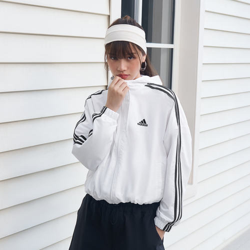 Adidas阿迪达斯W 3S WVN WNDBR运动休闲宽松连帽夹克薄外套IC0560