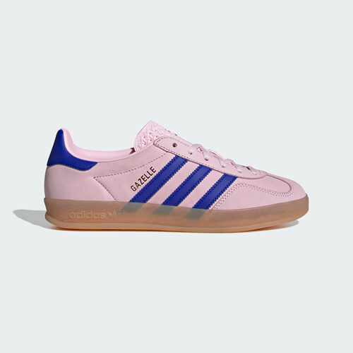 Adidas阿迪达斯Gazelle男女粉蓝色低帮休闲德训鞋T头板鞋 JI1371