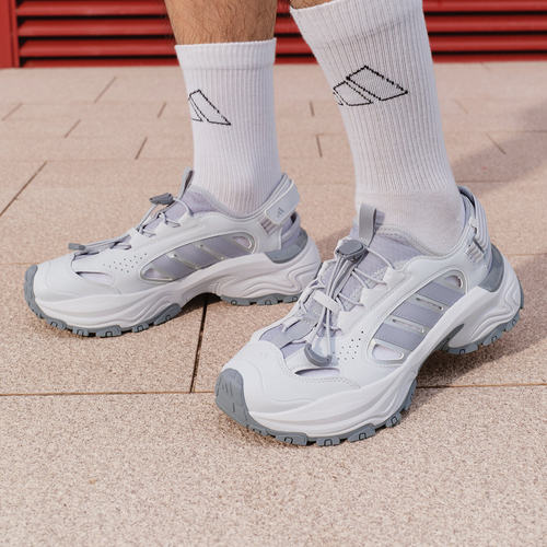 Adidas/阿迪达斯男女超轻稳定缓震回弹魔术贴凉鞋洞洞鞋KH5991