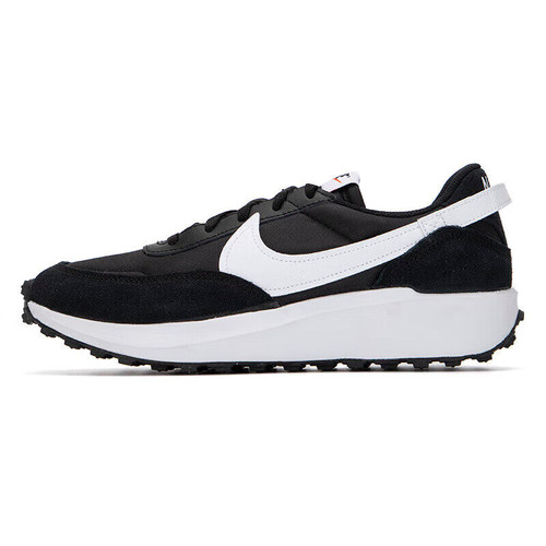 Nike耐克男子复古阿甘鞋运动鞋轻便系带织物跑鞋黑白DH9522-001
