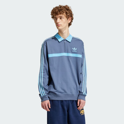 Adidas/阿迪达斯正品男子运动宽松翻领卫衣套头衫IS2147