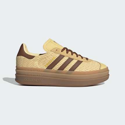 Adidas三叶草女子GAZELLE BOLD W 经典厚底板鞋运动鞋JS3900
