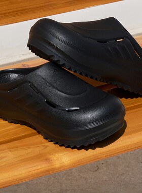 Adidas/阿迪达斯夏季新款稳定透气舒适厚底穆勒鞋波波凉鞋JR6761