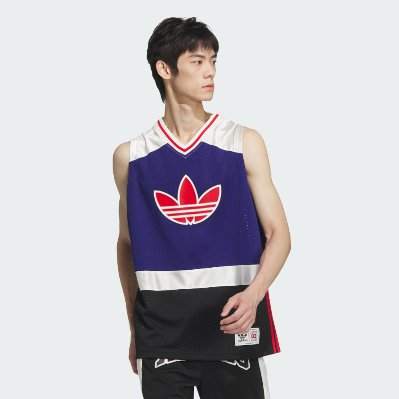 Adidas/阿迪达斯正品BB RS TANK U 男女经典运动V领背心JD6400