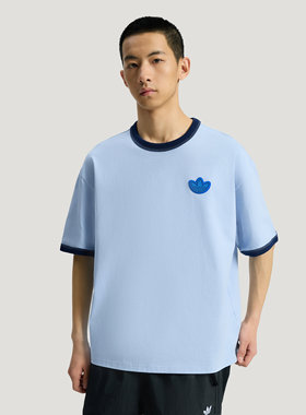 Adidas三叶草男款LT TEE SS M 运动宽松短袖T恤JJ4361