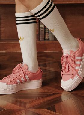Adidas/阿迪达斯女经典厚底运动帆布鞋JQ9149 JQ9150