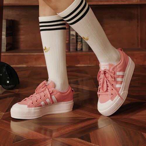 Adidas/阿迪达斯女经典厚底运动帆布鞋JQ9149 JQ9150