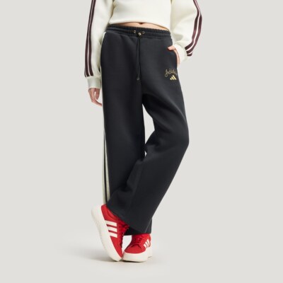 Adidas/阿迪达斯正品女子新年挺阔高腰宽松运动阔腿裤KR0418