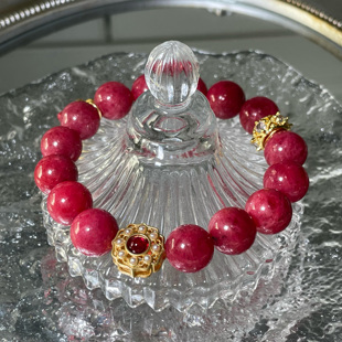 魅：原创设计魅力提升修复感情天然蔷薇辉石水晶手链收藏级手串