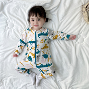 ins婴儿拉链爬服 早秋女宝宝超萌连体衣男婴长袖纯棉衣服洋气哈衣