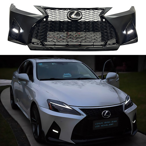 适用06-12年雷克萨斯IS250/IS300/IS300C前大包围改装21新款前杠