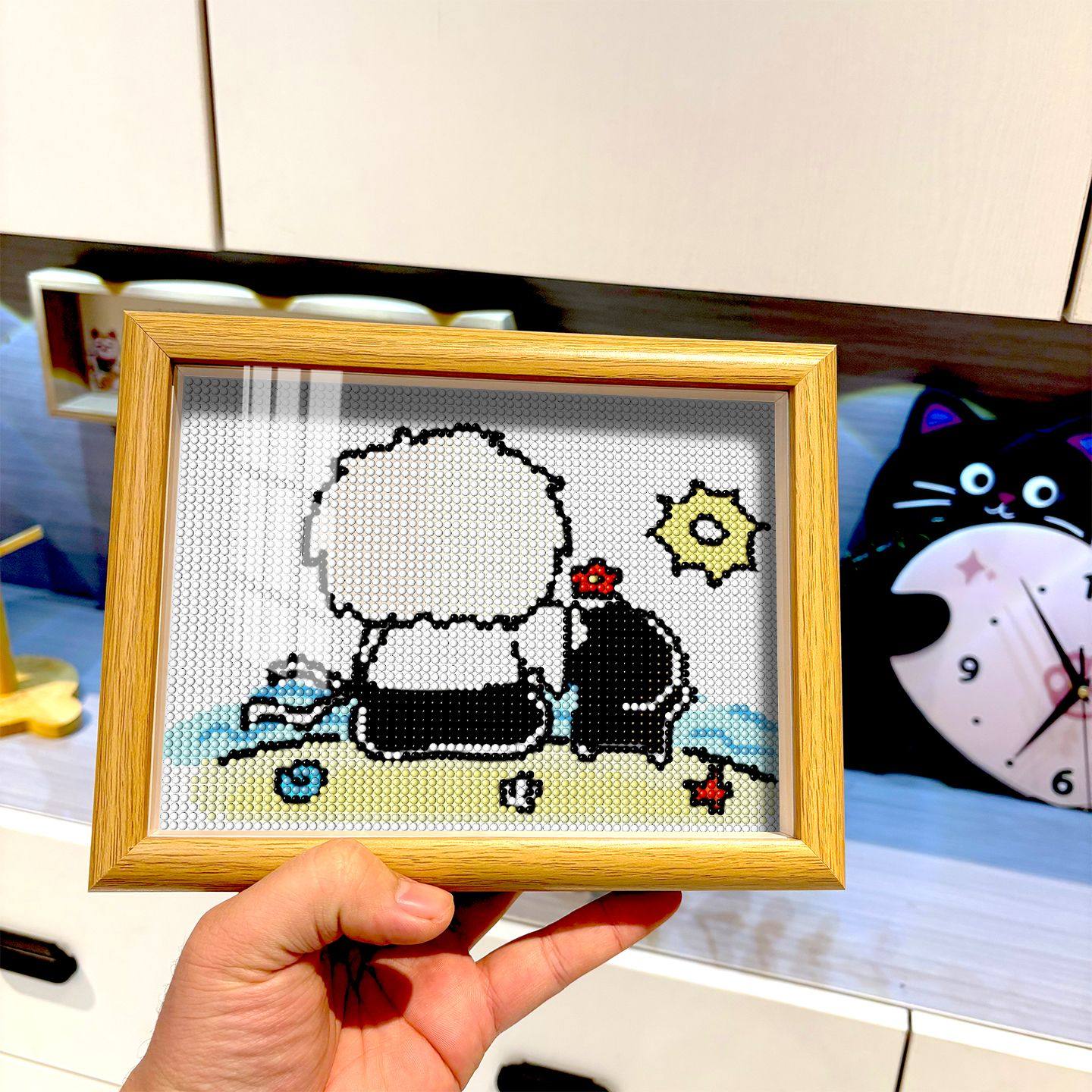 华晨宇花花钻石画手工礼物钻石贴画diy十字绣2025新款高级钻石绣,居家布艺,钻石绣,淘宝优惠券,粉丝福利购,淘宝优惠卷