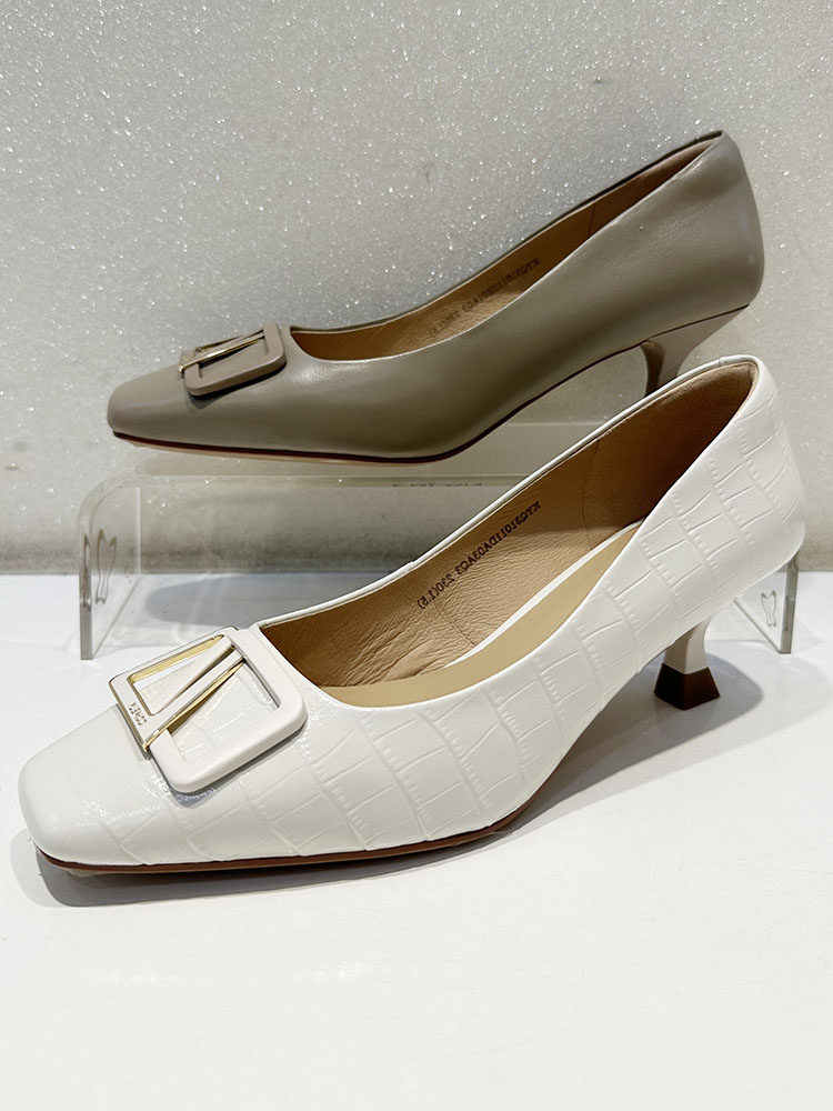 comely康莉女鞋2023春款专柜正品方头细跟通勤简约女单鞋kyq31011