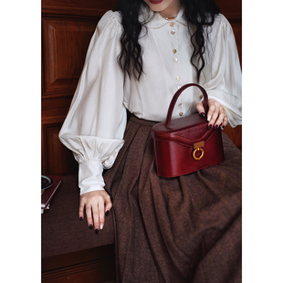 衬衫 大灯笼袖 Chings 内搭哑光缎面优雅内搭上衣8875 鹦鹉梨严选