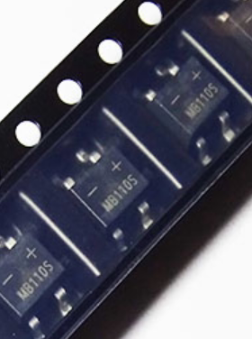 肖特基桥堆MB110S SOP-4 1A 100V 贴片肖特基桥堆 全新