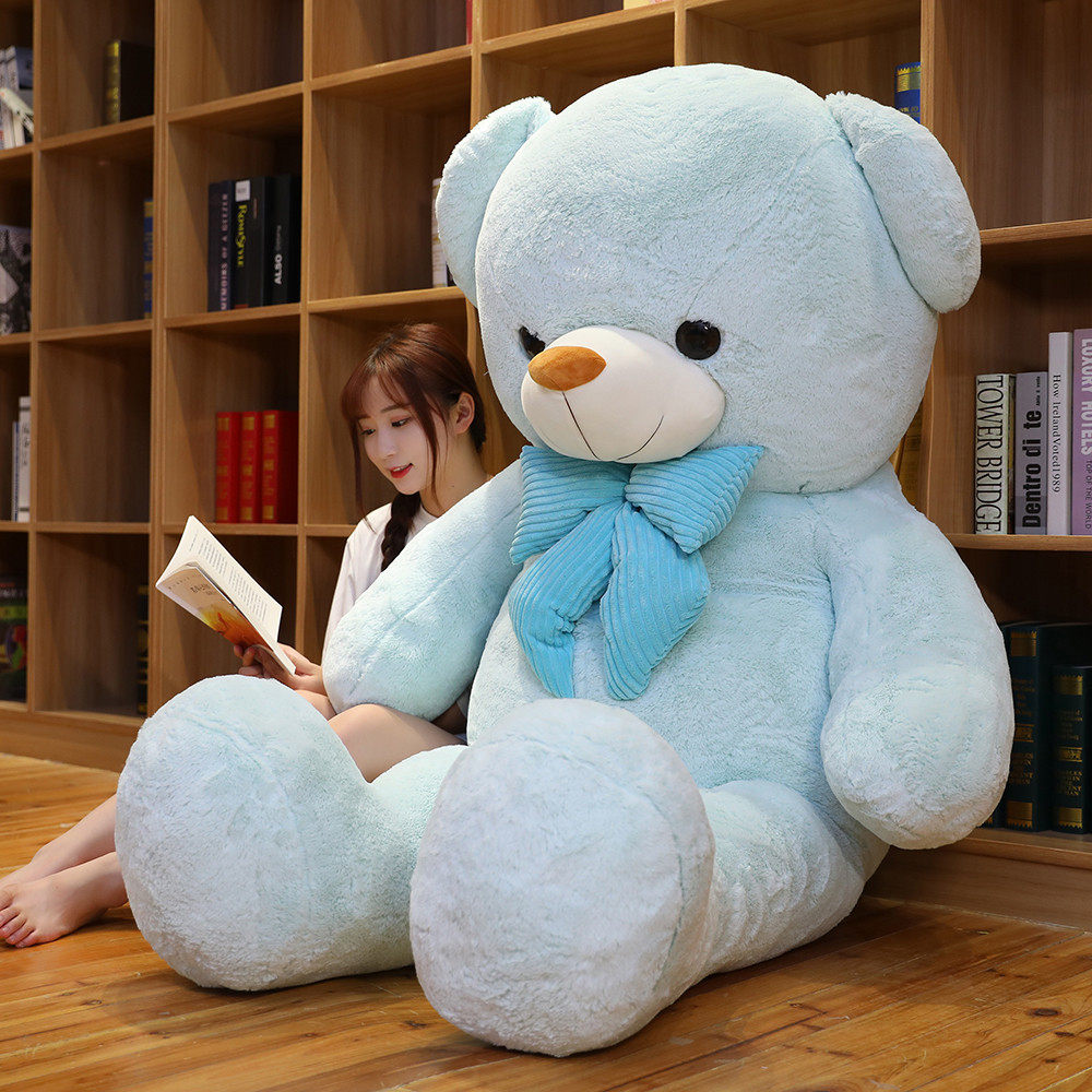 日本品质大号领结熊女孩毛绒玩具情侣抱抱熊公仔送节日礼物布娃娃