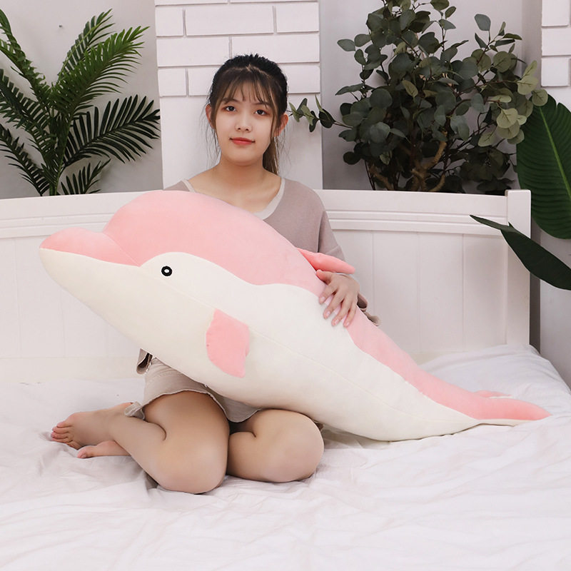日本品质海豚毛绒玩具睡觉抱枕可爱大号玩具玩偶儿童女生节日礼物
