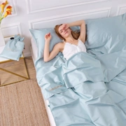 Đồ tạo tác du lịch bẩn túi ngủ cotton xách tay khách sạn cotton màu đơn đôi giường đơn chăn du lịch ngủ kho báu - Túi ngủ