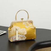 成品复古新款 国风中国中式 包包精美旗袍高质量汉服大气单肩手提包