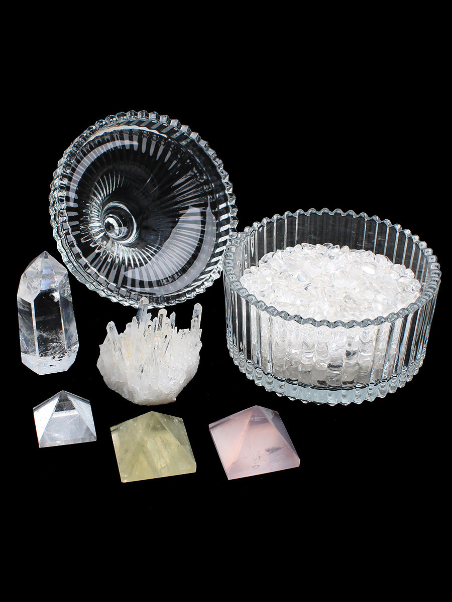 사물 1개 그림 1개 천연 백색 크리스털 클러스터 장식품 원석 탈자석 광석 탈자 그릇 팔찌 유리 제품