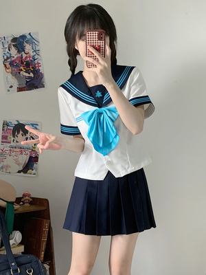 公主线收腰水手服花见森品京女子
