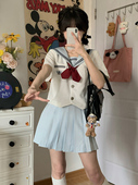 盛夏 水色基础款 正版 校供春夏款 水手服 JK制服裙短袖 花见森原创