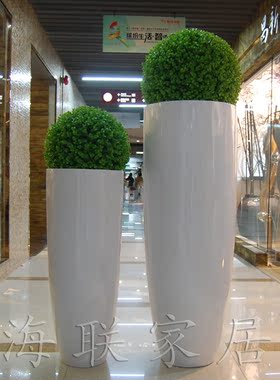 落地摆件会所大堂样板房仿真花
