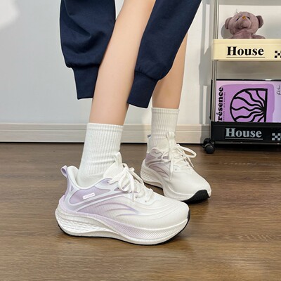 运动鞋女款春秋单款学生软底跑步鞋女百搭休闲鞋女时尚运动跑步鞋