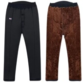 607080岁爷爷冬季 爸爸加绒加厚棉裤 保暖睡裤 男开尿口老年人防寒裤