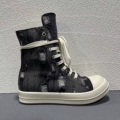 Gray Blue Denim High Top