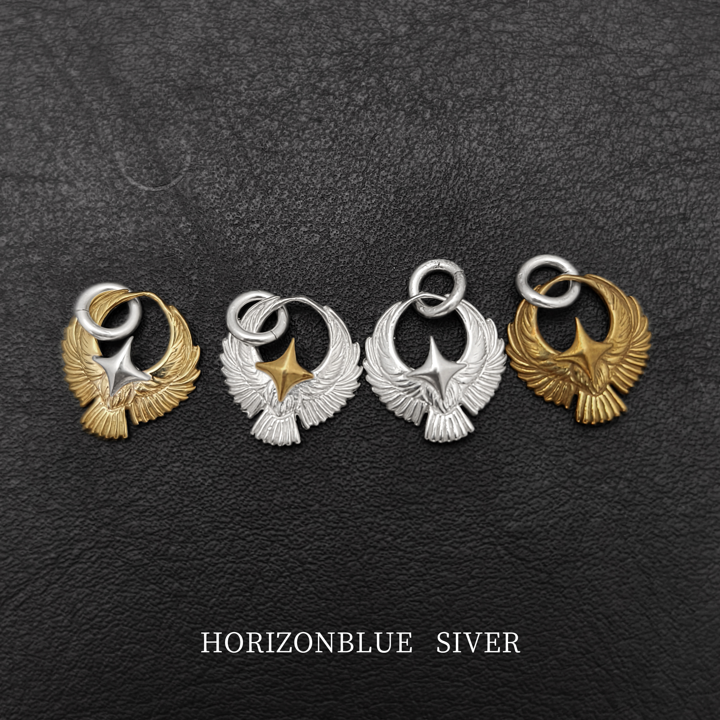 HORIZONBLUESIVER小圆鹰吊坠