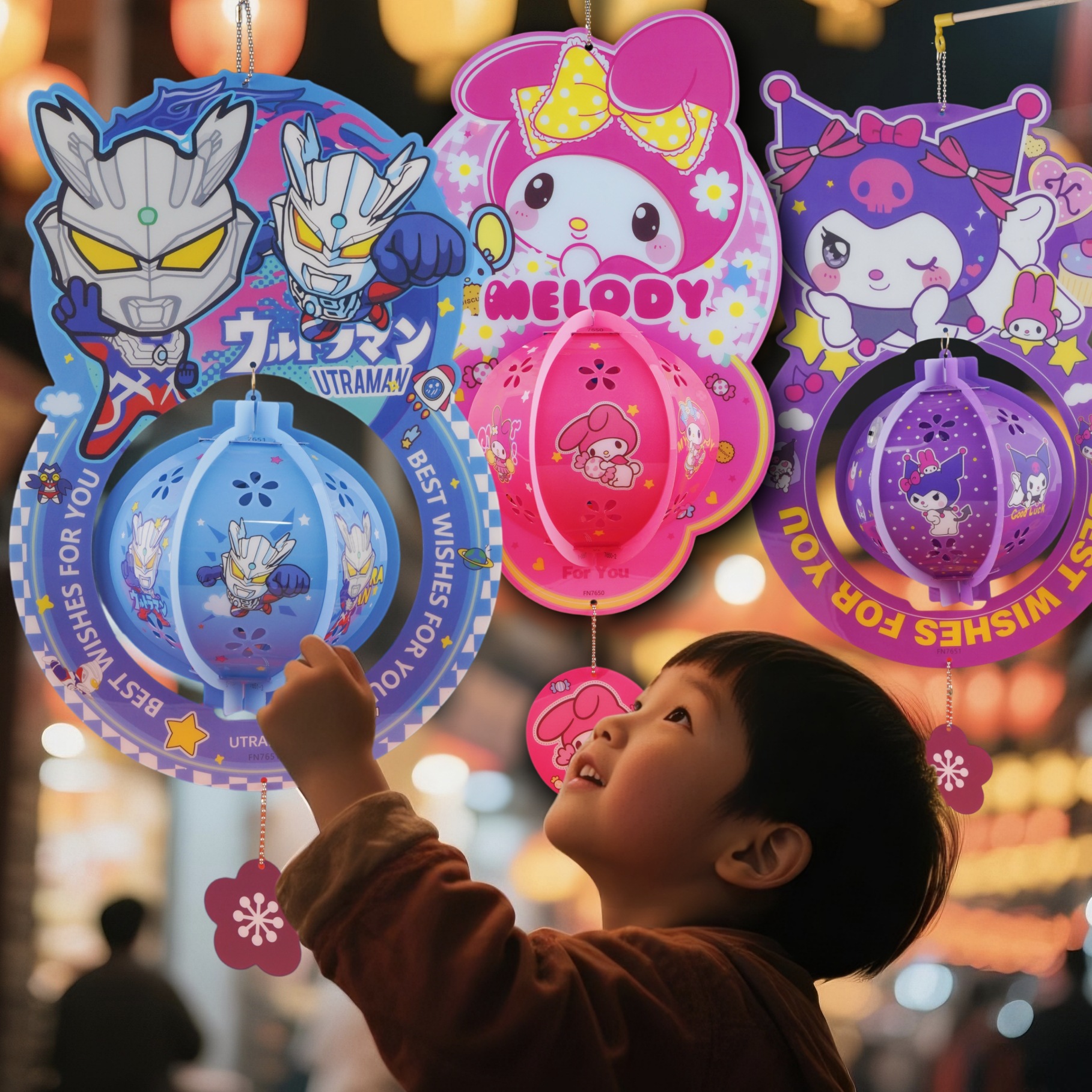 2025卡通小灯笼儿童手提led发光