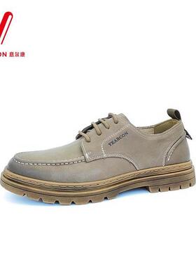 意尔康男鞋2024秋冬时尚真皮休闲皮鞋男户外男士鞋子3513AE54782A